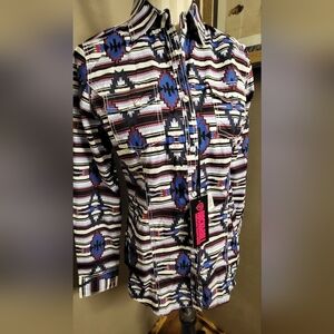 Rock & Roll Denim Ladies Juniors Medium BRAND NEW Pearl Snap Shirt Western